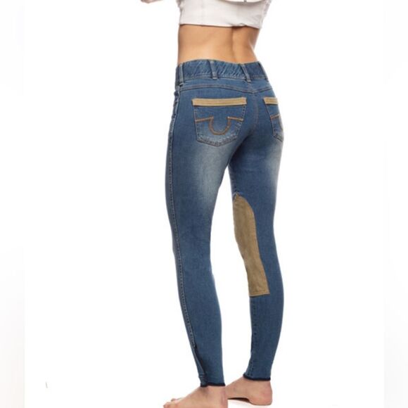 Goode Rider, Equestrian Jean Breech with Knee Patch Women’s 30L - Picture 3 of 16